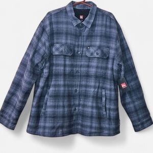 Quiksilver/Men's/ flannel jacket with sherpa lining/ overshirt/size XXL